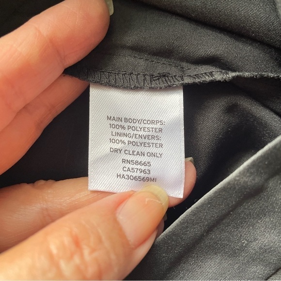 Halogen Black Silver Pink Striped Taffeta Pencil Skirt - 6/S - Picture 5 of 10